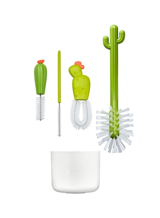 4-Piece Cactus Bottle Cleaning Brush Set