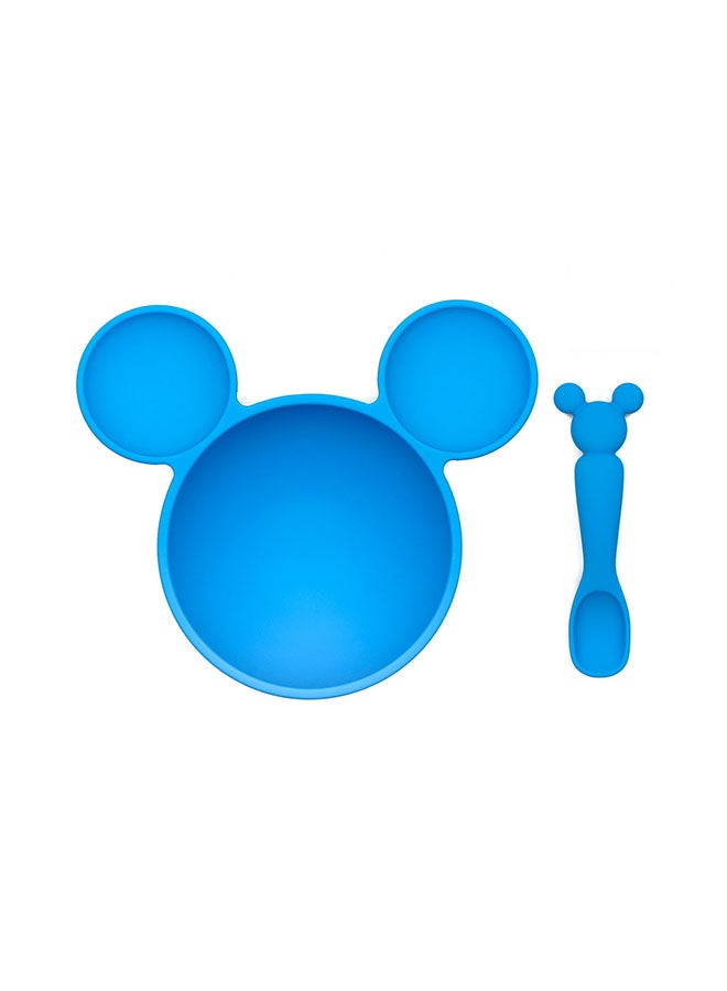 BUMKiNs - Mickey Mouse Blue First Feeding Set - Image 1