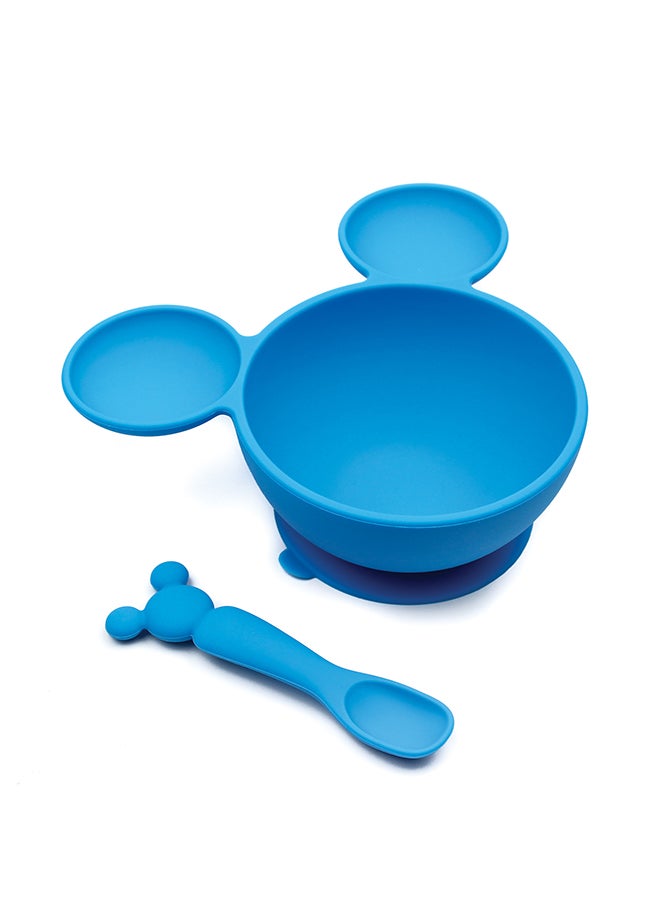 BUMKiNs - Mickey Mouse Blue First Feeding Set - Image 1