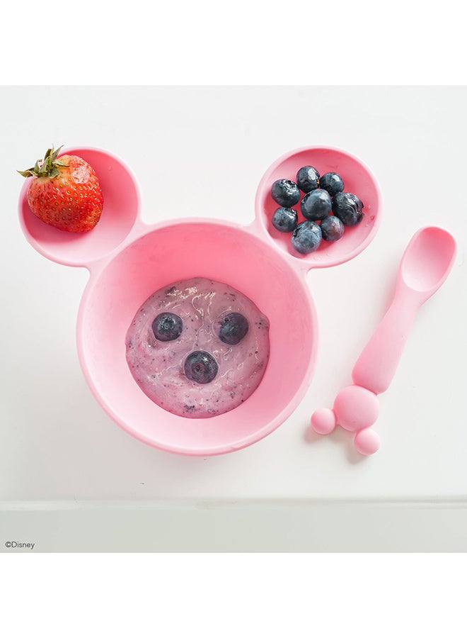 BUMKiNs - Minnie Mouse Pink First Feeding Set - Image 1