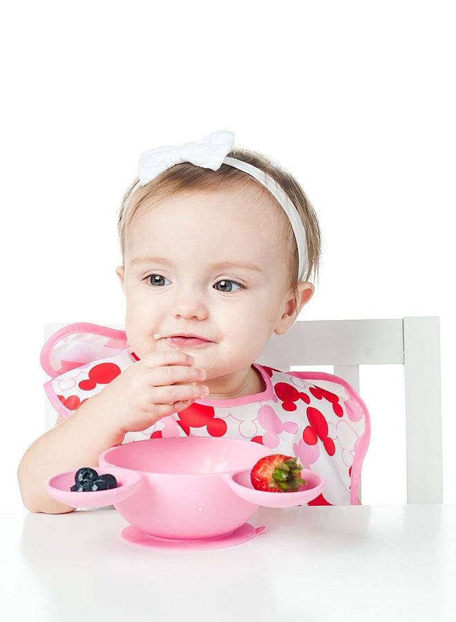 BUMKiNs - Minnie Mouse Pink First Feeding Set - Image 1