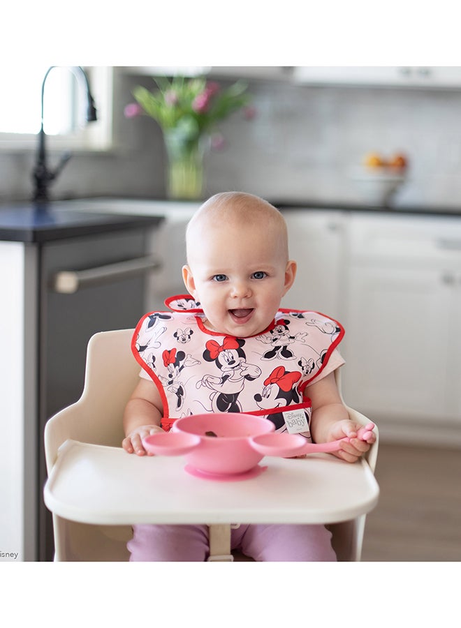 BUMKiNs - Minnie Mouse Pink First Feeding Set - Image 1