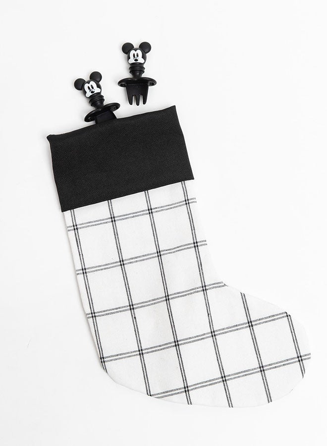 BUMKiNs - Mickey Mouse Silicone Chewtensils, Baby Fork And Spoon Set - Image 1
