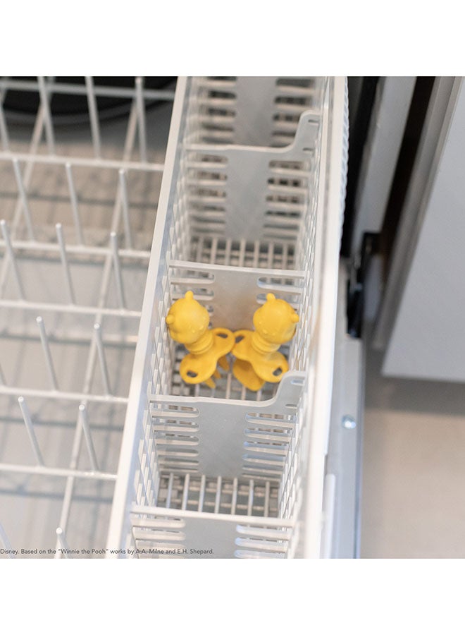 بمبكنز مجموعة مكونة من ملعقة وشوكة من السيليكون 
قابلة للمضغ بتصميم ويني ذا بوه للأطفال الصغار - Image 4