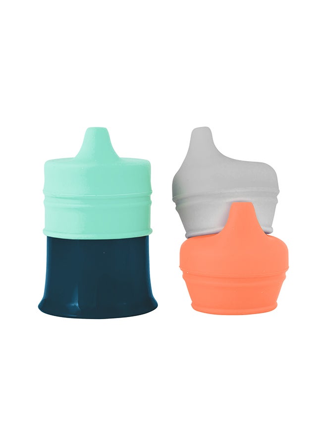 BOON - Pack Of 3 Snug Spout Sippy Cup And  Lid - Image 1