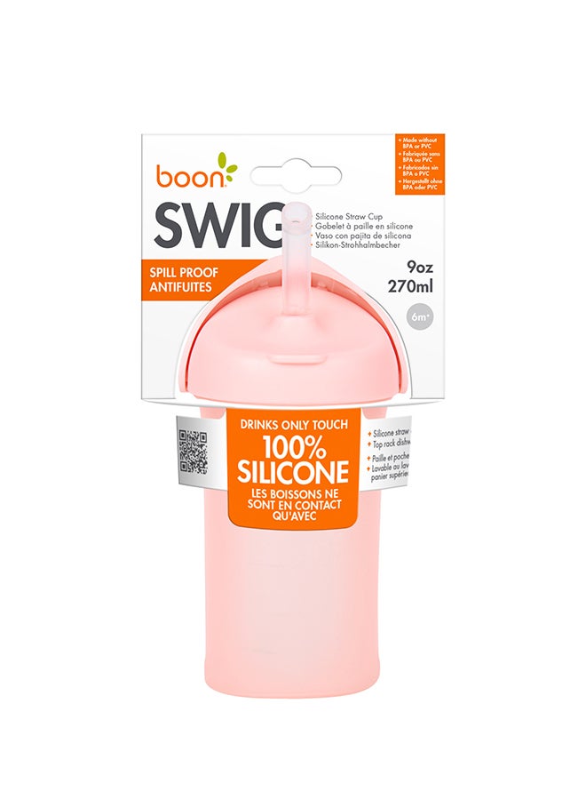 BOON Swig Silicone Bottle Straw Sippy Cup, 270 ml - Image 5