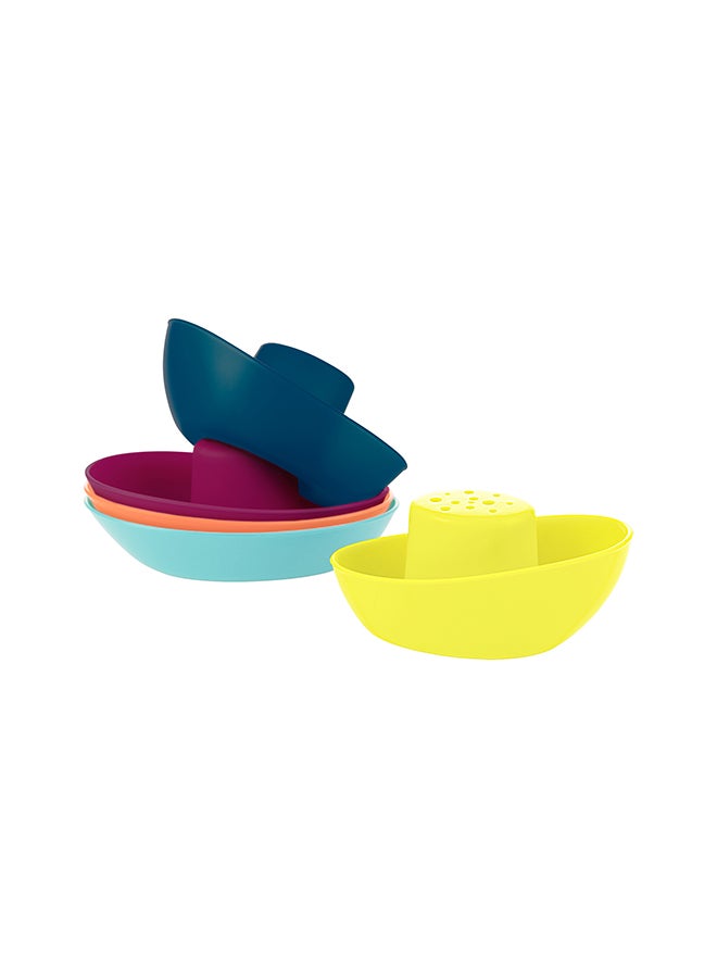 BOON - Pack Of 5 Fleet Stacking Boats Cup - Image 1