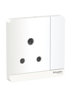 15A Switched Socket 3P White 8.6 x 8.6cm