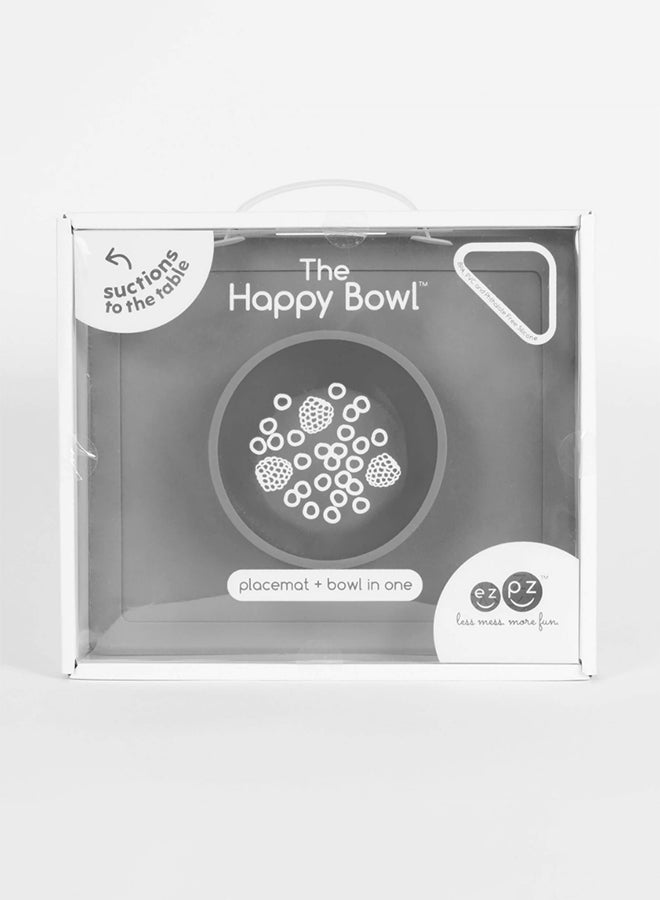 ezpz Happy Silicone Baby Bowl - Gray  - Image 4