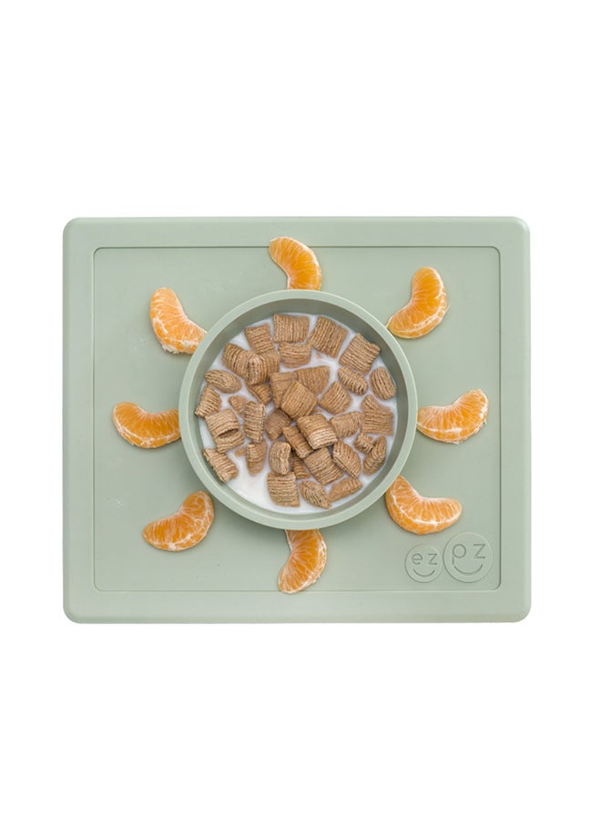 ezpz Happy Silicone Baby Bowl - Sage  - Image 2