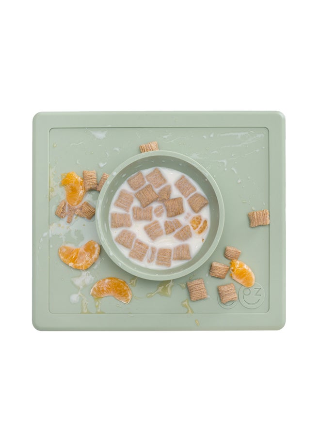 ezpz Happy Silicone Baby Bowl - Sage  - Image 3