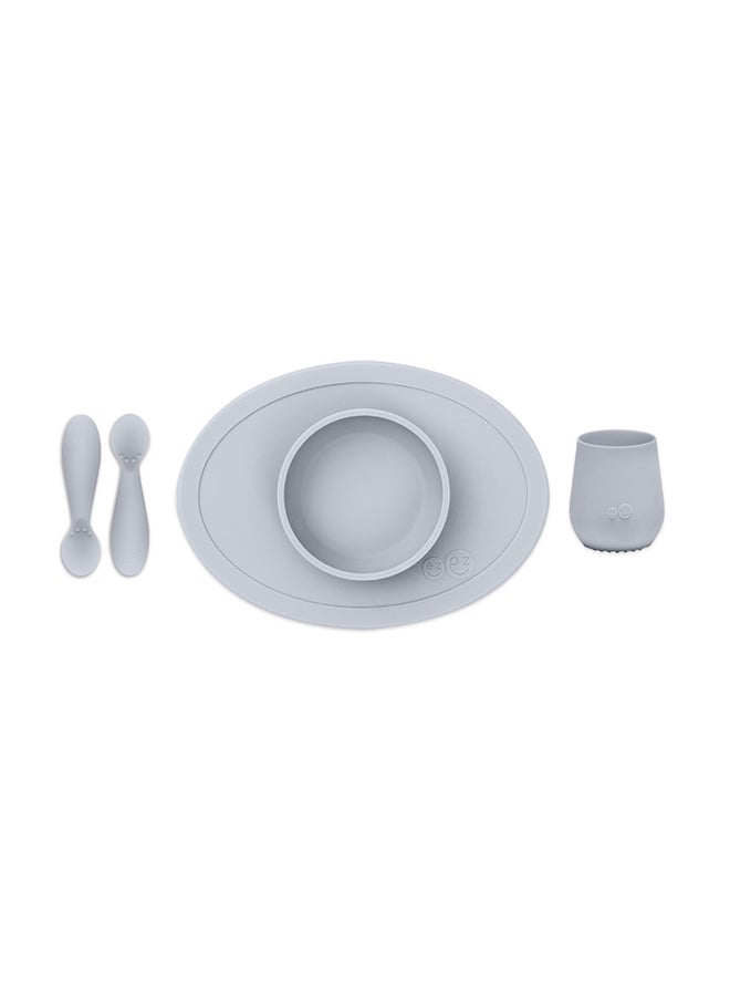 ezpz First Food Set - Pewter  - Image 1
