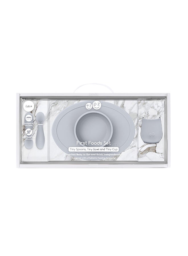 ezpz First Food Set - Pewter  - Image 2