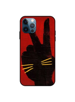Protective Case Cover For Apple iPhone 12 Pro Red/Black