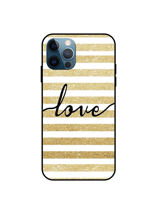 Theodor Protective Case Cover For Apple iPhone 12 Pro Beige/White