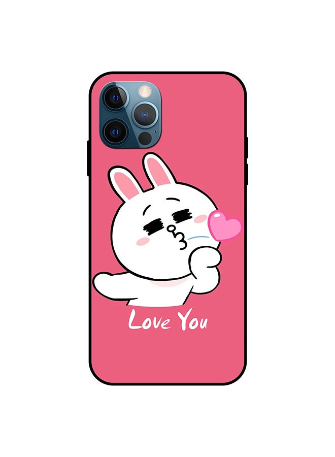 ثيودور غطاء حماية واقٍ لهاتف أبل آيفون 12 برو وردي/أبيض