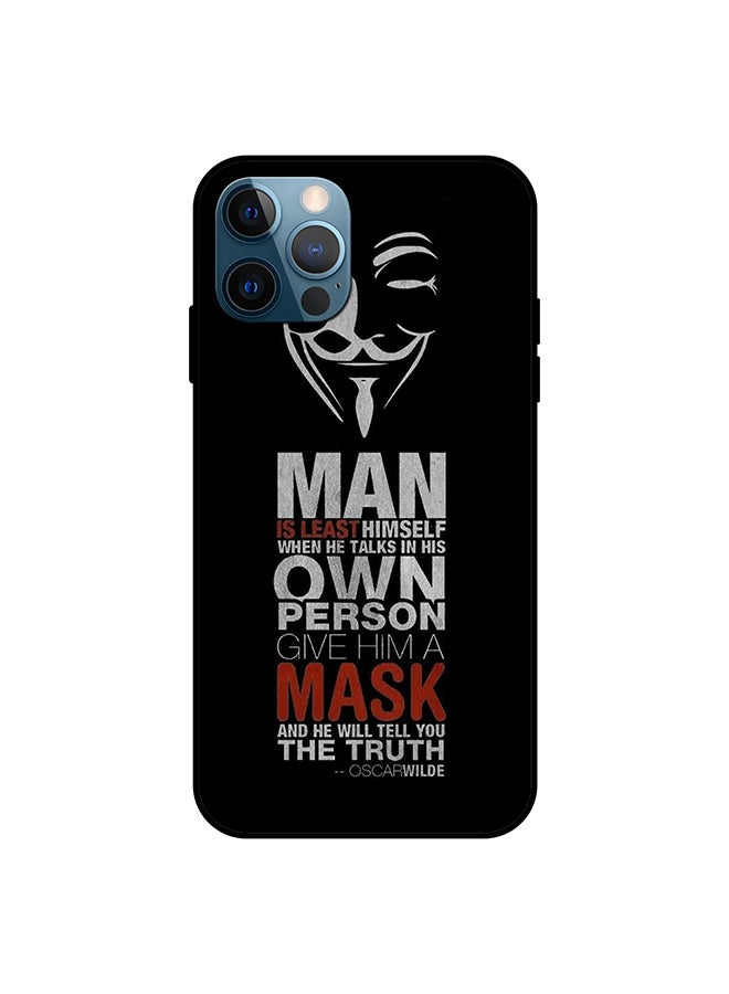 غطاء حماية واقٍ لهاتف أبل آيفون 12 برو أسود / أبيض / أحمر