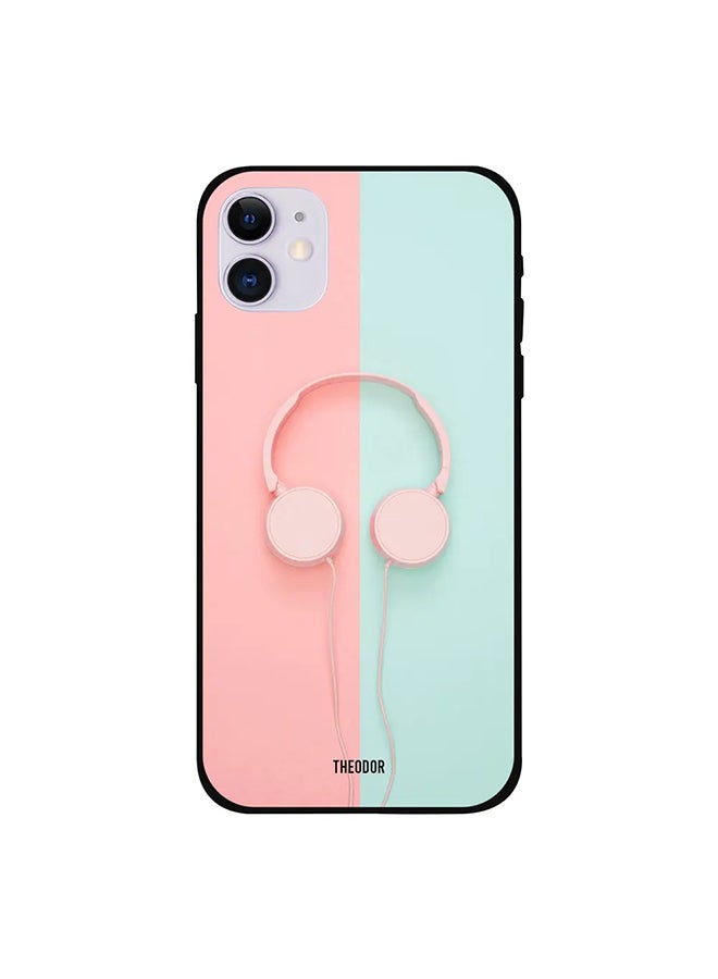 Theodor - Protective Case Cover For Apple iPhone 12 Green/Orange - Image 1