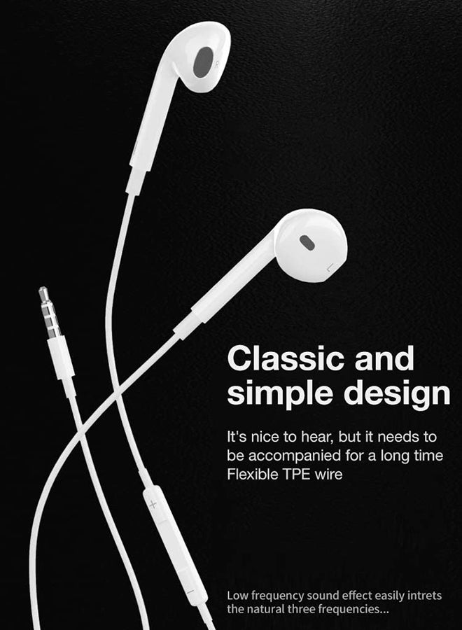 IQ TOUCH Wired Stereo Earphone White  - Image 3