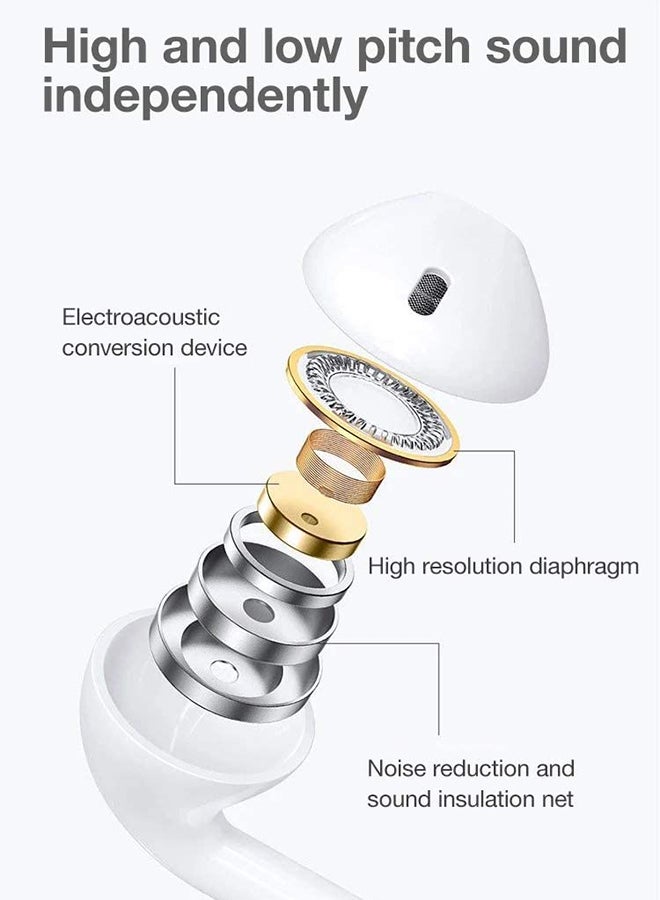 IQ TOUCH Wired Stereo Earphone White  - Image 4