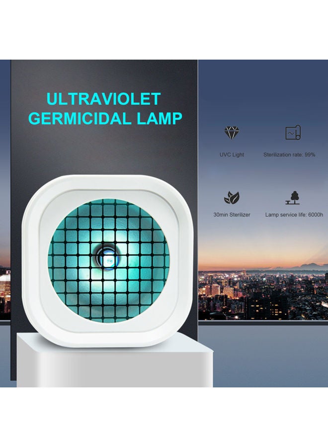 Ultraviolet Germicidal Lamp with Motion Sensor White/Blue