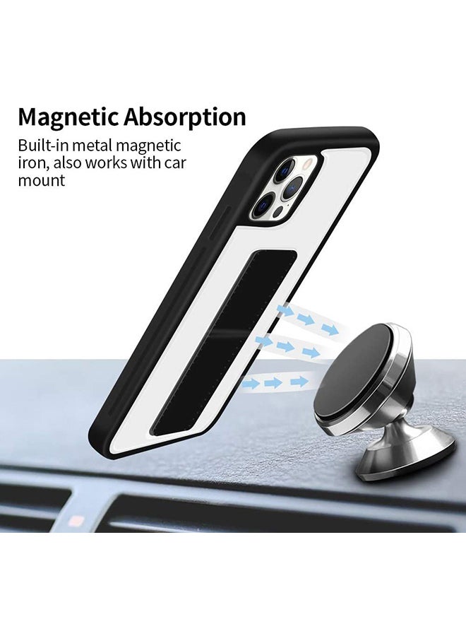 AMTCO iPhone 12 Pro Max Case With Magnet Holder Grip White/Black  - Image 4