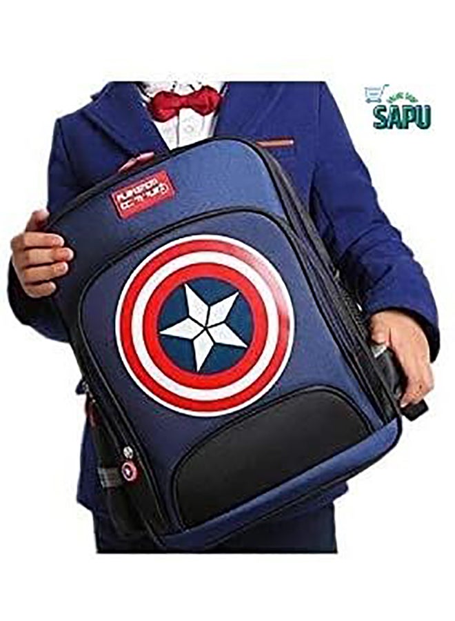 SAPU - Marvel Captain America Backpack Blue/Black - Image 1
