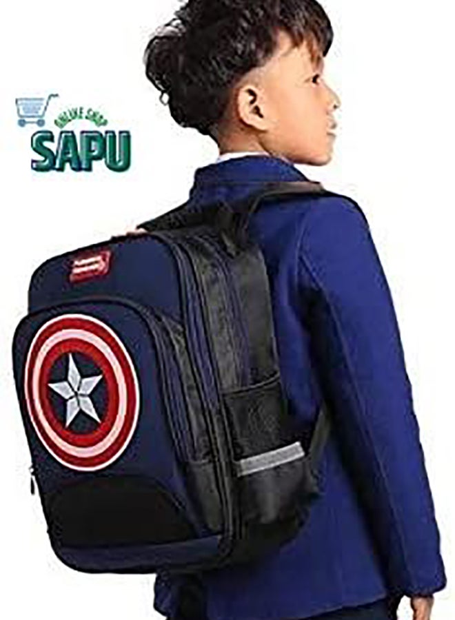 SAPU - Marvel Captain America Backpack Blue/Black - Image 1