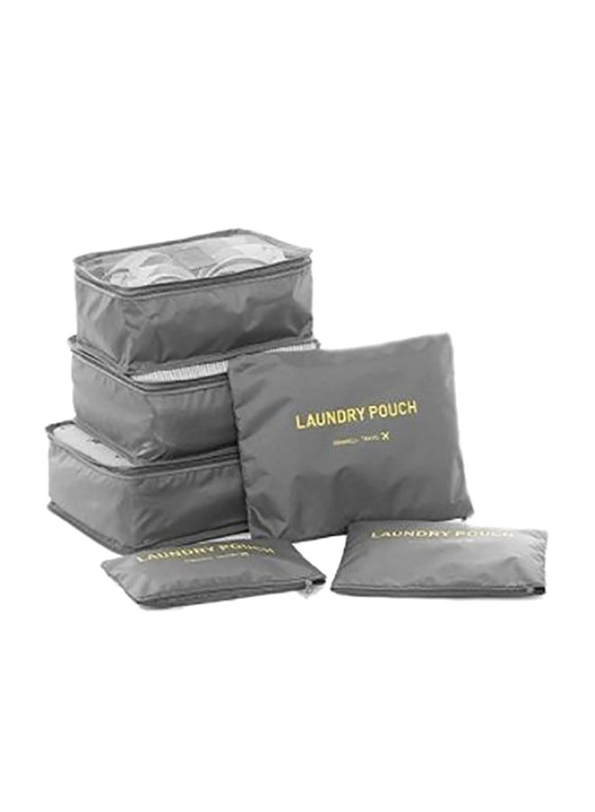 SAPU - 6-Piece Travel Storage Pouch Set Grey - Image 1