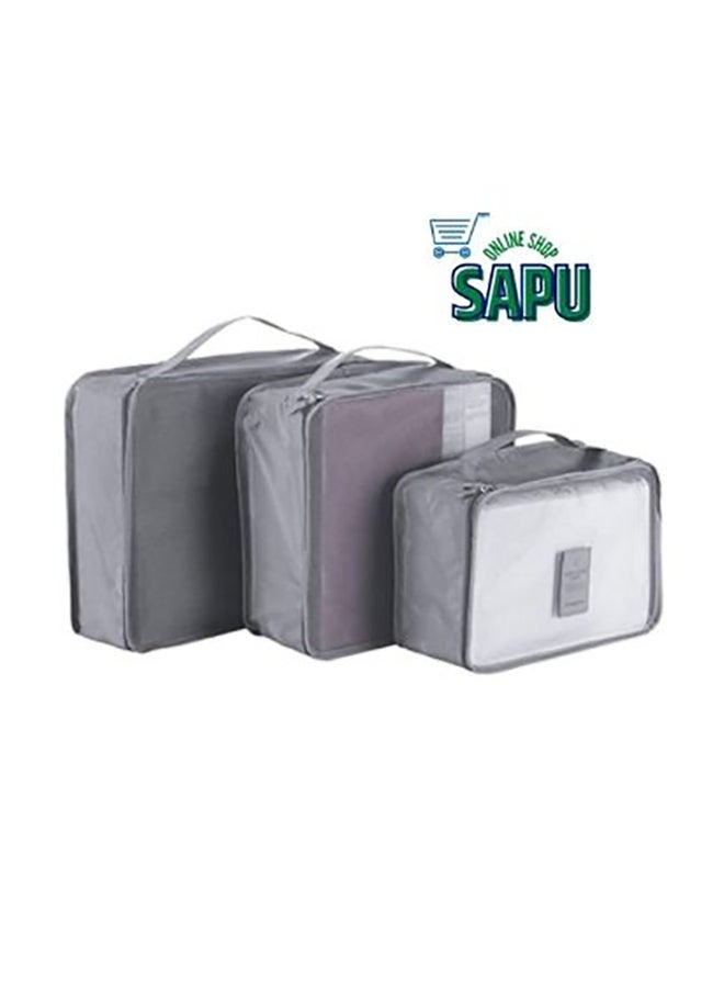 SAPU - 6-Piece Travel Storage Pouch Set Grey - Image 1