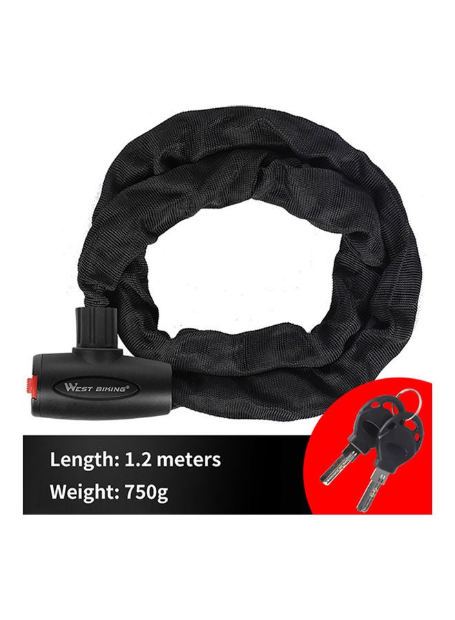Generic Anti-theft Safety Bicycle Chain Lock with 2 Key - Image 2