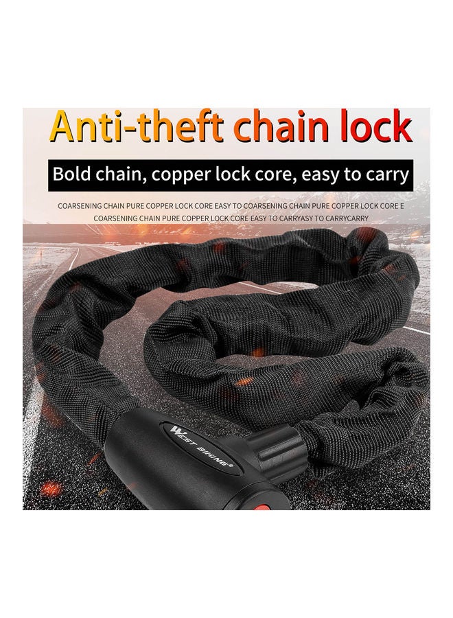 Generic Anti-theft Safety Bicycle Chain Lock with 2 Key - Image 3