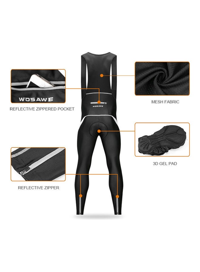 Generic - Long Sleeve Thermal Fleece Winter Bike Jacket and 3D Padded Bib Pants - Image 1