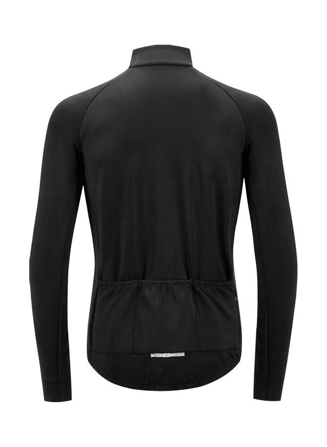 Generic - Long Sleeve Thermal Fleece Winter Bike Jacket and 3D Padded Bib Pants - Image 1
