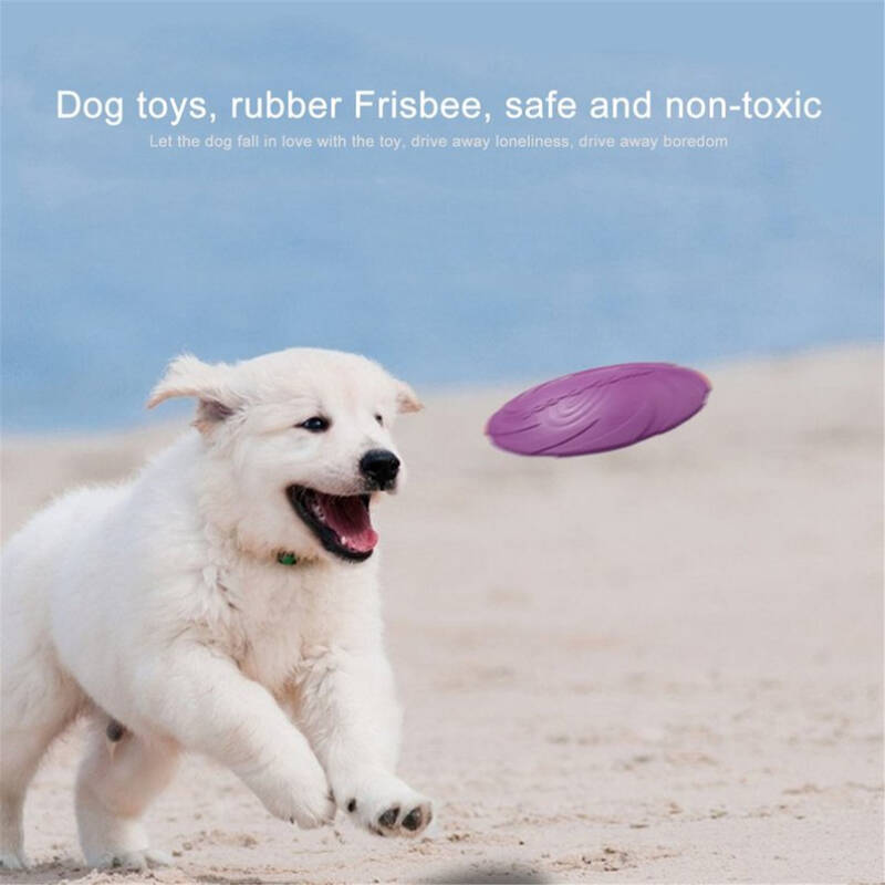 أوتاد دمية تسنين على شكل طبق طائر مطاطية مستديرة طبيعية أرجواني - Image 5