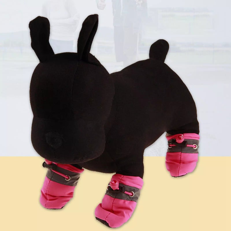 OUTAD Anti-Skid Soft-Soled Waterproof Prewalker Shoes Pink - Image 3