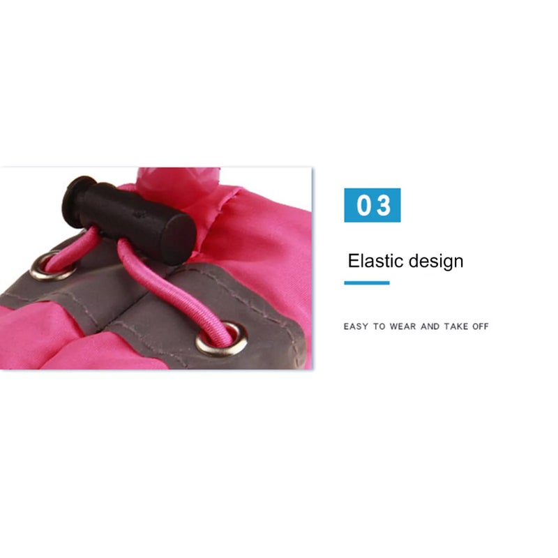 OUTAD Anti-Skid Soft-Soled Waterproof Prewalker Shoes Pink - Image 5