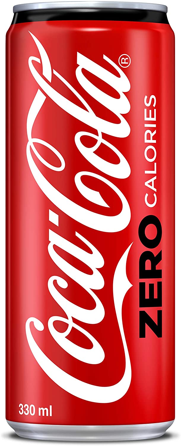 Coca-Cola - Zero Soft Drink Cans 330ml Pack of 24 - Image 1