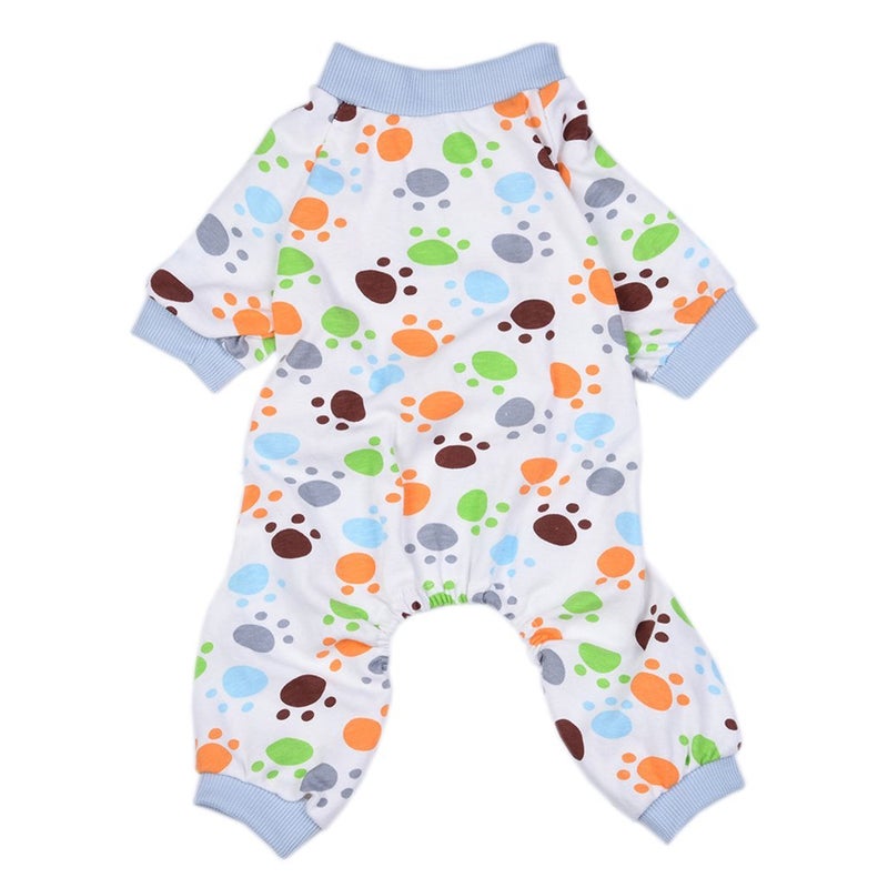 Bluelans Adorable Paws Claws Pajamas For Dog Sleepwear Cozy Soft Pet Clothes Nightwear Multicolour  - Image 2