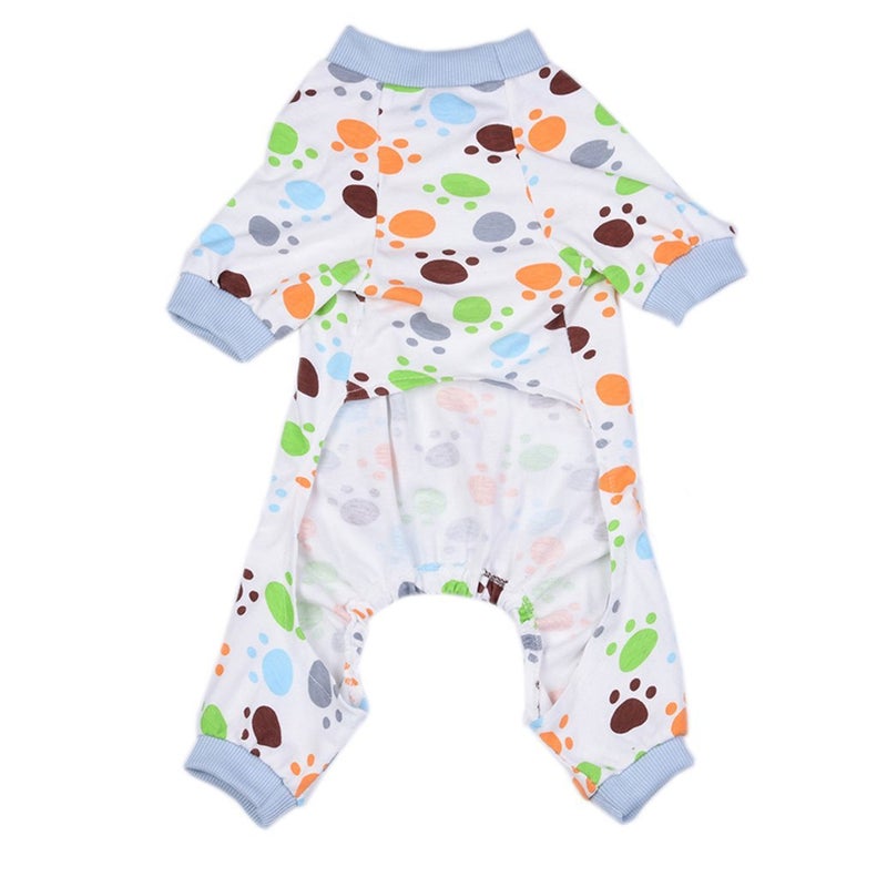 Bluelans Adorable Paws Claws Pajamas For Dog Sleepwear Cozy Soft Pet Clothes Nightwear Multicolour  - Image 3