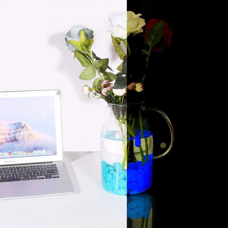 Beauenty Luminous Pebbles For Pathway Fish Tank Aquarium Blue - Image 5