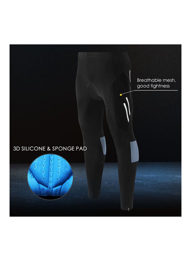 Generic - Men's Padded Long Bicycle Compression Tights Breathable Pant - Image 1