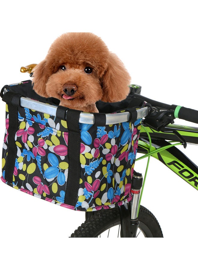 Floral Collapsible Bike Basket