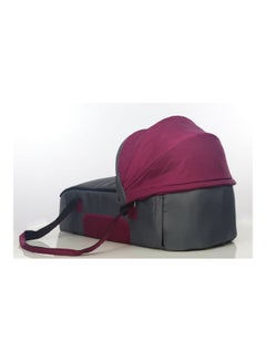 Uni baby Carry Cot Burgundy/ Grey  - Image 4
