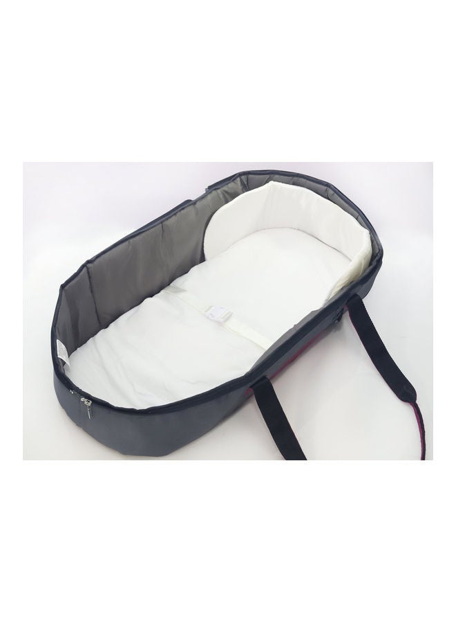 Carry Cot Burgundy/ Grey