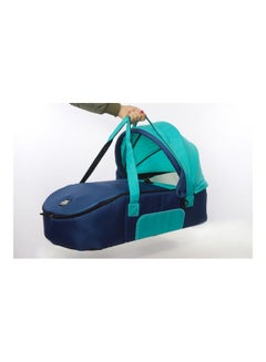Uni baby Carry Cot  Aqua Green/Dark Blue  - Image 3