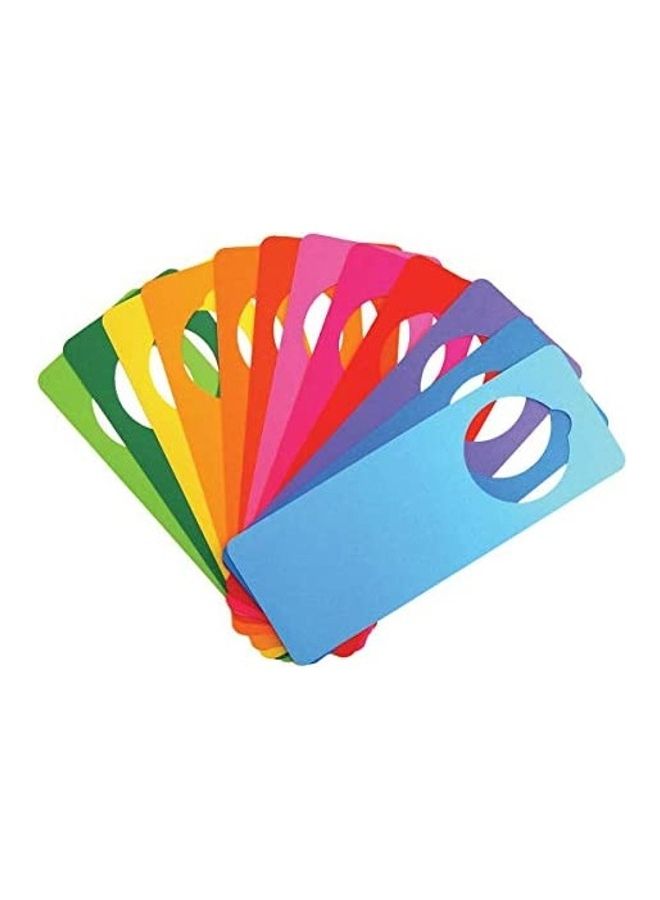 طقم علاقات باب بألوان زاهية مكون من 12 قطعة