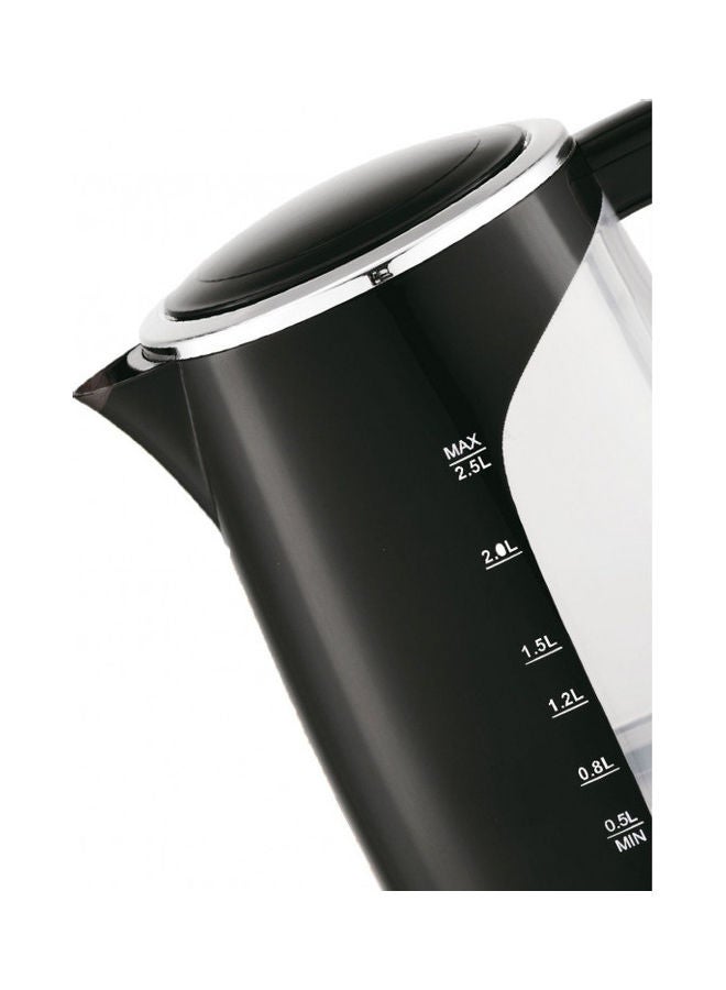 بادريق غلاية ماء كهربائية 2.5 L 2200 W BEK1816 أسود/ فضي  - Image 2