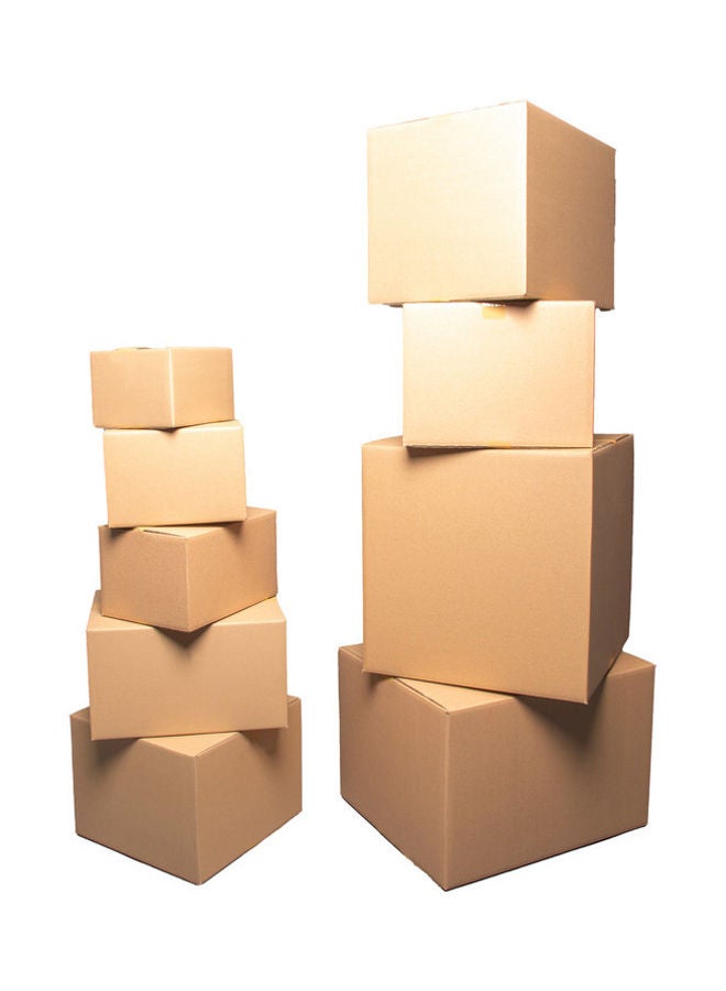 iPack Pack Of 10 Small Shipping Boxes Brown - Image 3