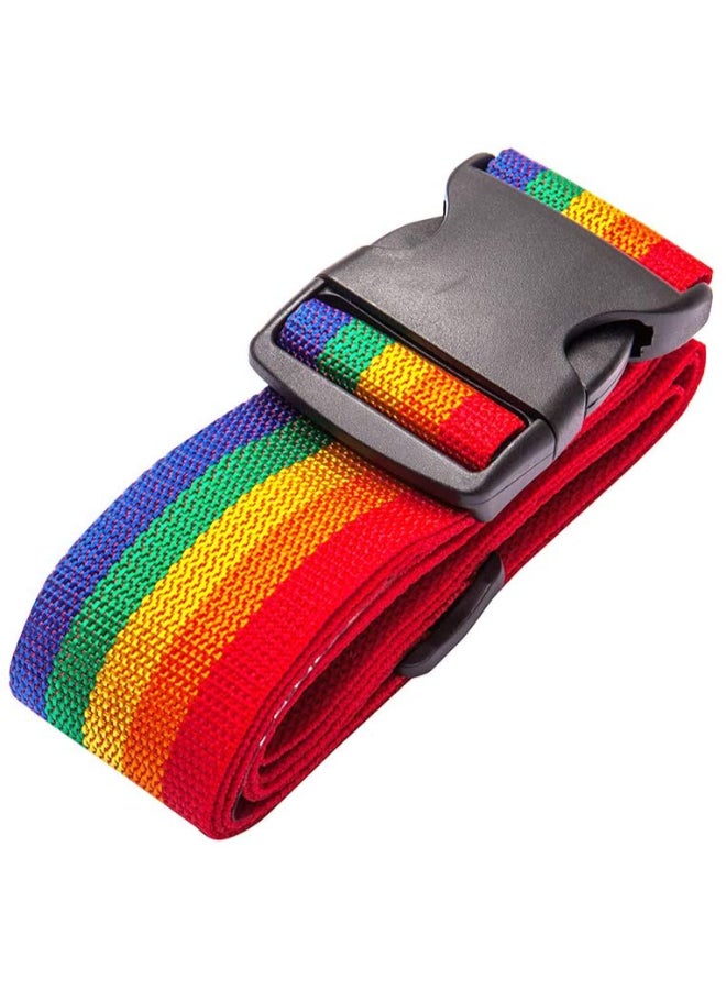 2-Piece Adjustable Luggage Belt Set Multicolour  - Image 2